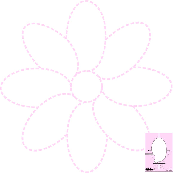 DM QUILTING - Daisy Template