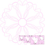 DM QUILTING - Ribbons & Bows & Wreath Template Set