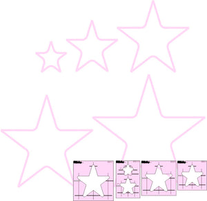DM QUILTING – STAR TEMPLATES