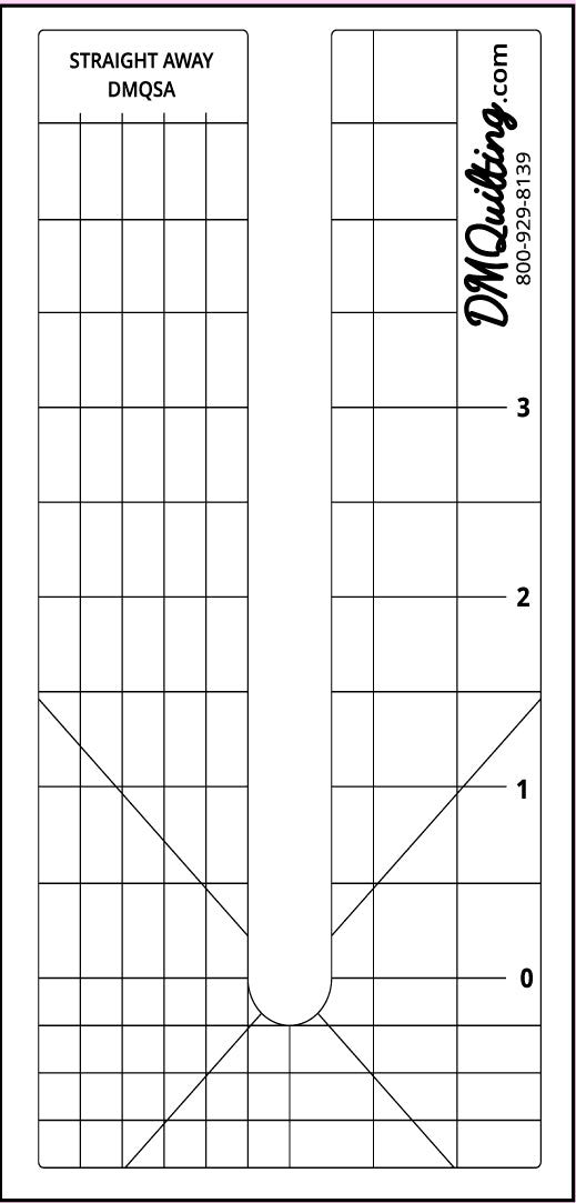 DM QUILTING - Straight Away Template 5