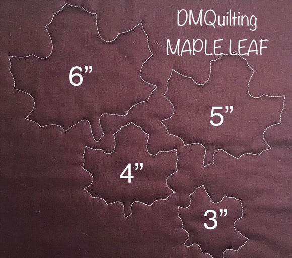 DM QUILTING – MAPLE LEAF TEMPLATES