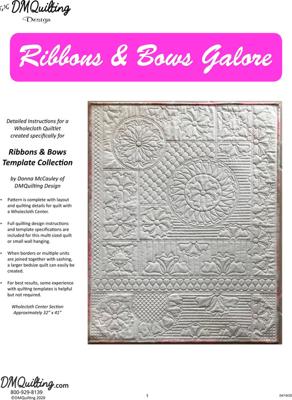 DM QUILTING - Ribbons & Bows Galore Pattern