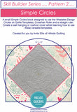Westalee Design Templates - Pattern 2 Simple Circles